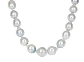 12-16mm South Sea Baroque Pearl Hand Knotted Necklace with 14K White Gold Clasp R4327