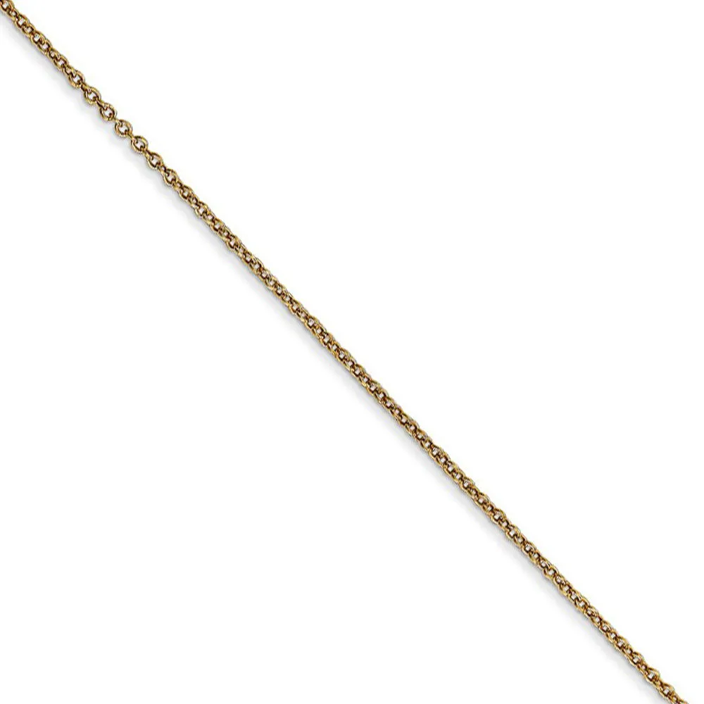 14k Yellow Gold & Rhodium Daddy's Princess Script Necklace