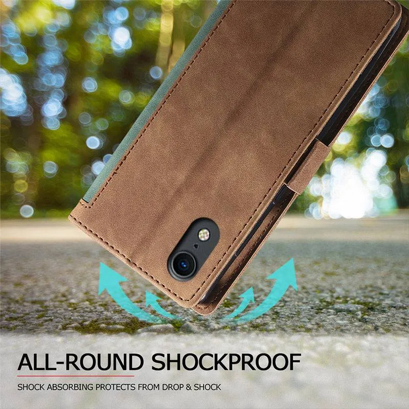 2022 ALL-New Shockproof Wallet Case For iPhone XR