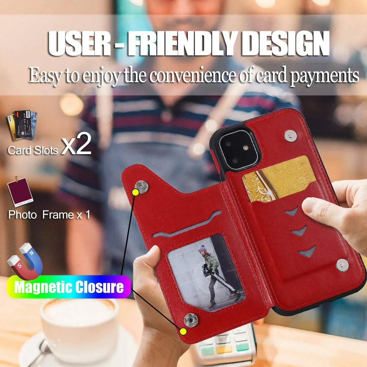 2022  New Luxury Embossing Wallet Cover For iPhone 12 Series