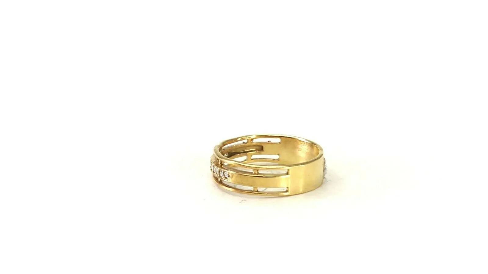 22k Ring Solid Gold ELEGANT Charm Ladies Band SIZE 7 RESIZABLE r2925mon