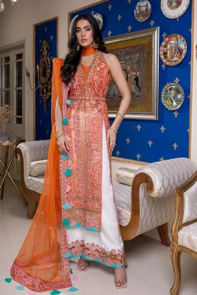 3 Pc Unstitched Embroidered Chiffon CHM-05