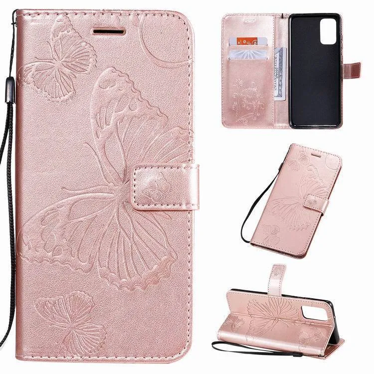 3D Embossed Butterfly Wallet Phone Case For Samsung