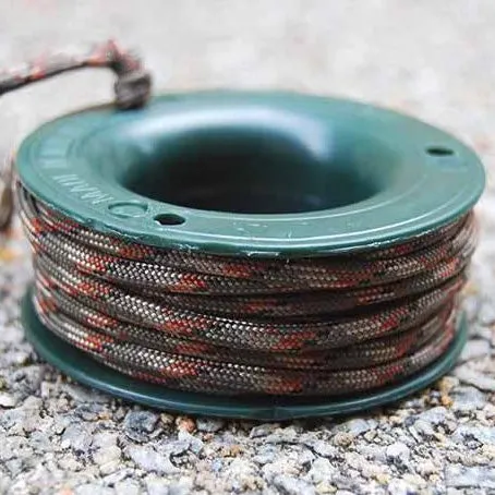 550 PARACORD MINI SPOOL - ARMY GREEN CAMO