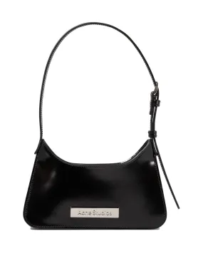 ACNE STUDIOS Mini Luxe Leather Crossbody Bag in Black