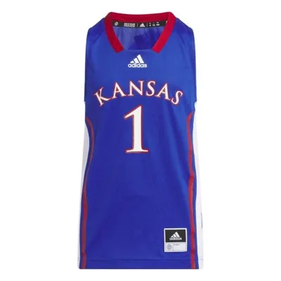 adidas Kids' Kansas Jayhawks Replica Jersey