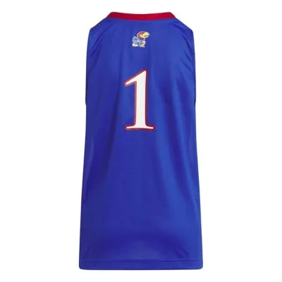 adidas Kids' Kansas Jayhawks Replica Jersey