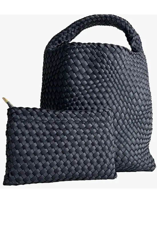 Ahdorned - Lauren Woven Tote Black