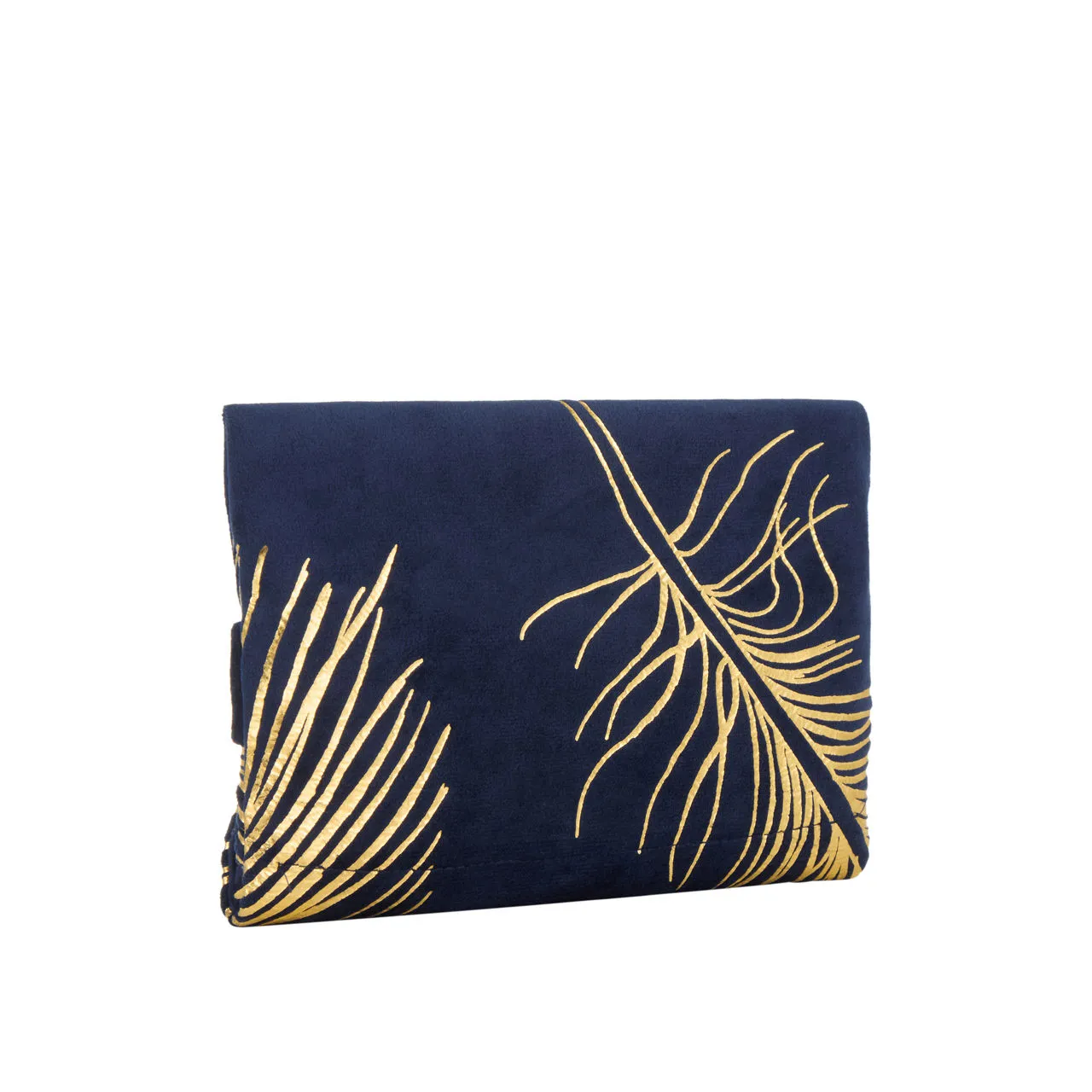 AOIFE MULLANE Printed Flap Clutch - Navy