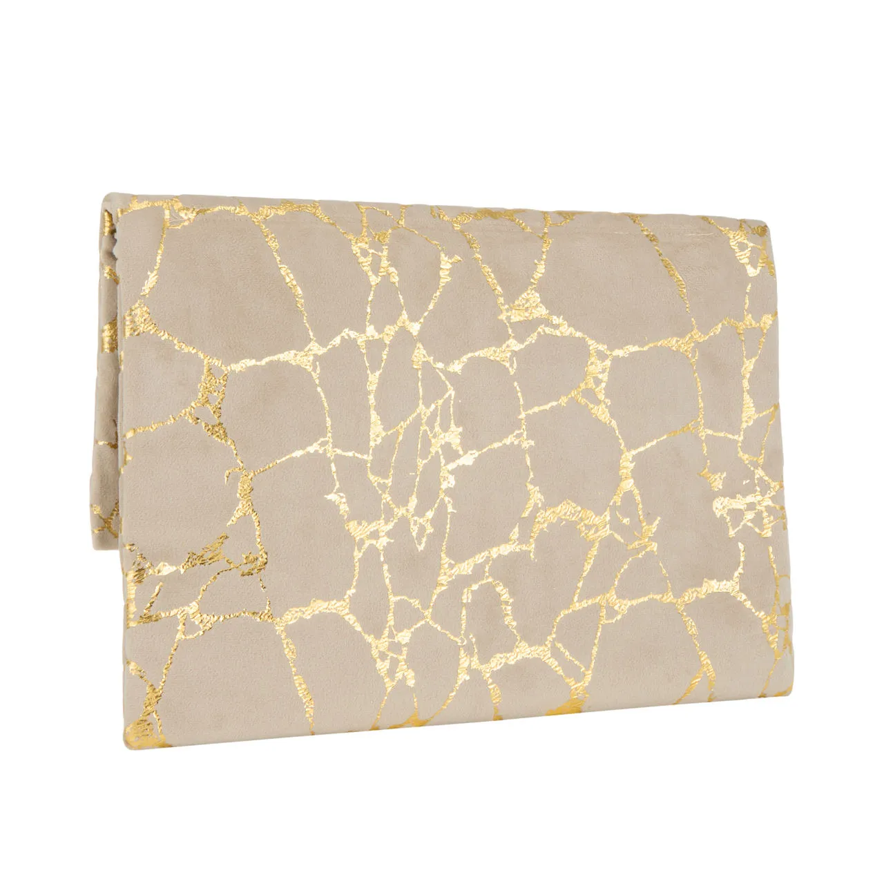 AOIFE MULLANE Printed Flap Clutch - Vanilla