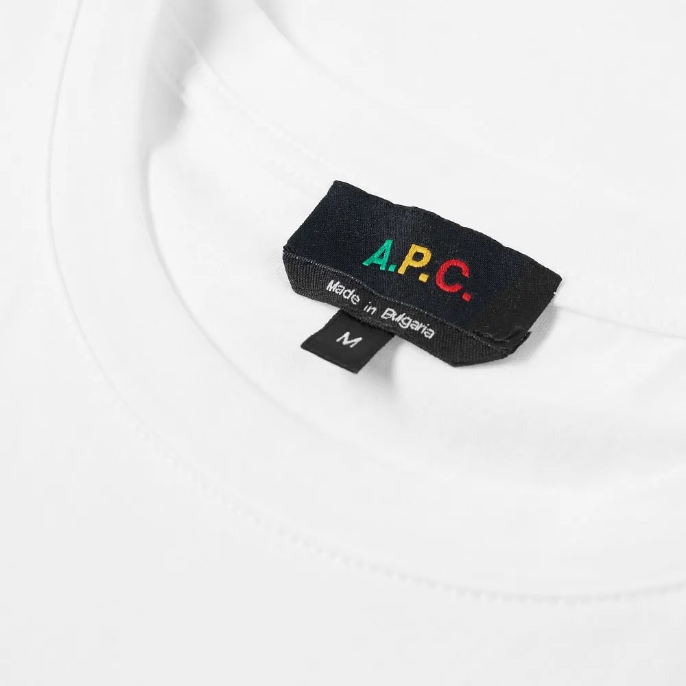 A.P.C. Colours Logo TeeWhite