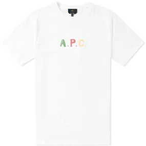 A.P.C. Colours Logo TeeWhite