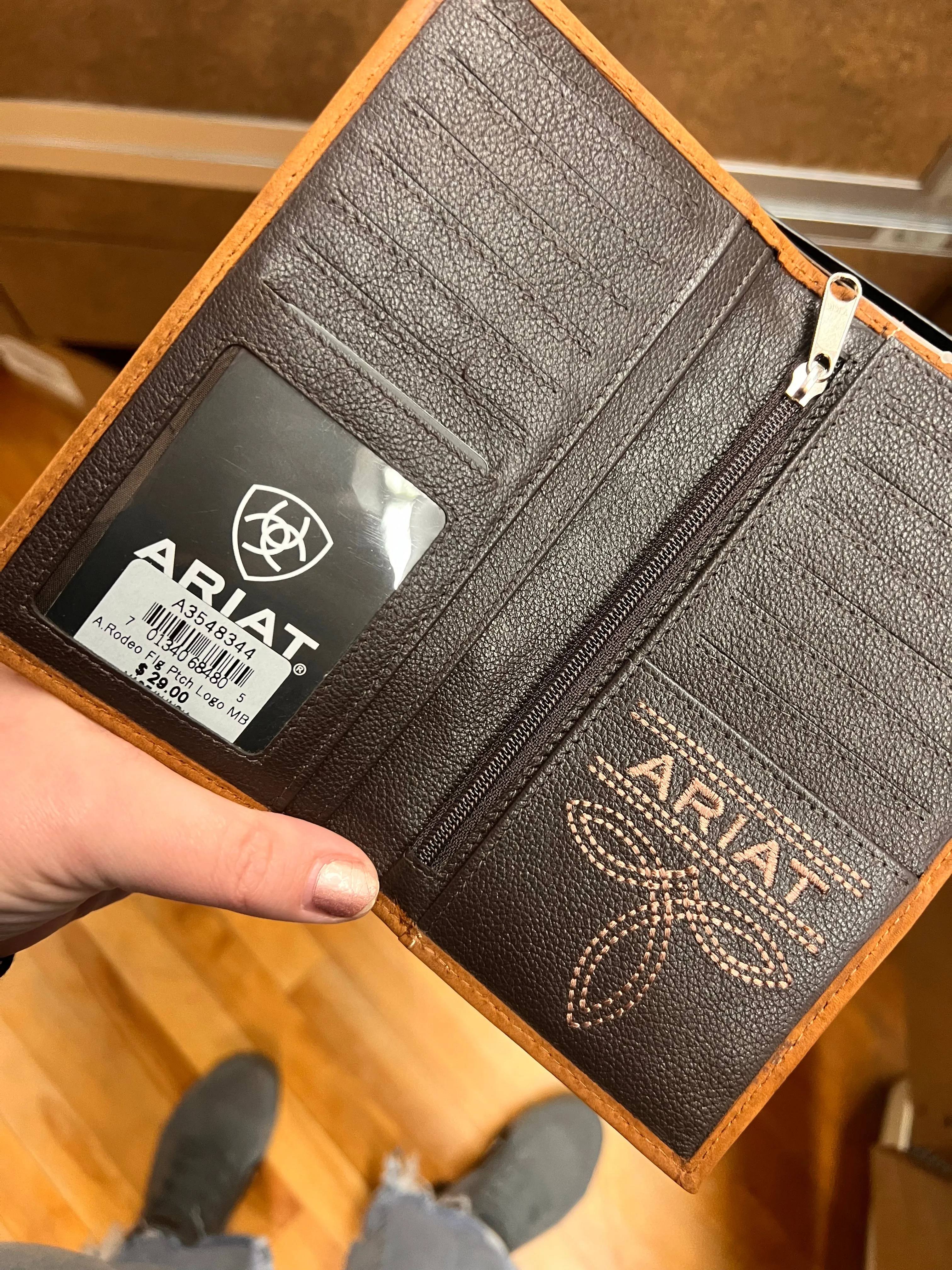 Ariat Flag Patch Wallet