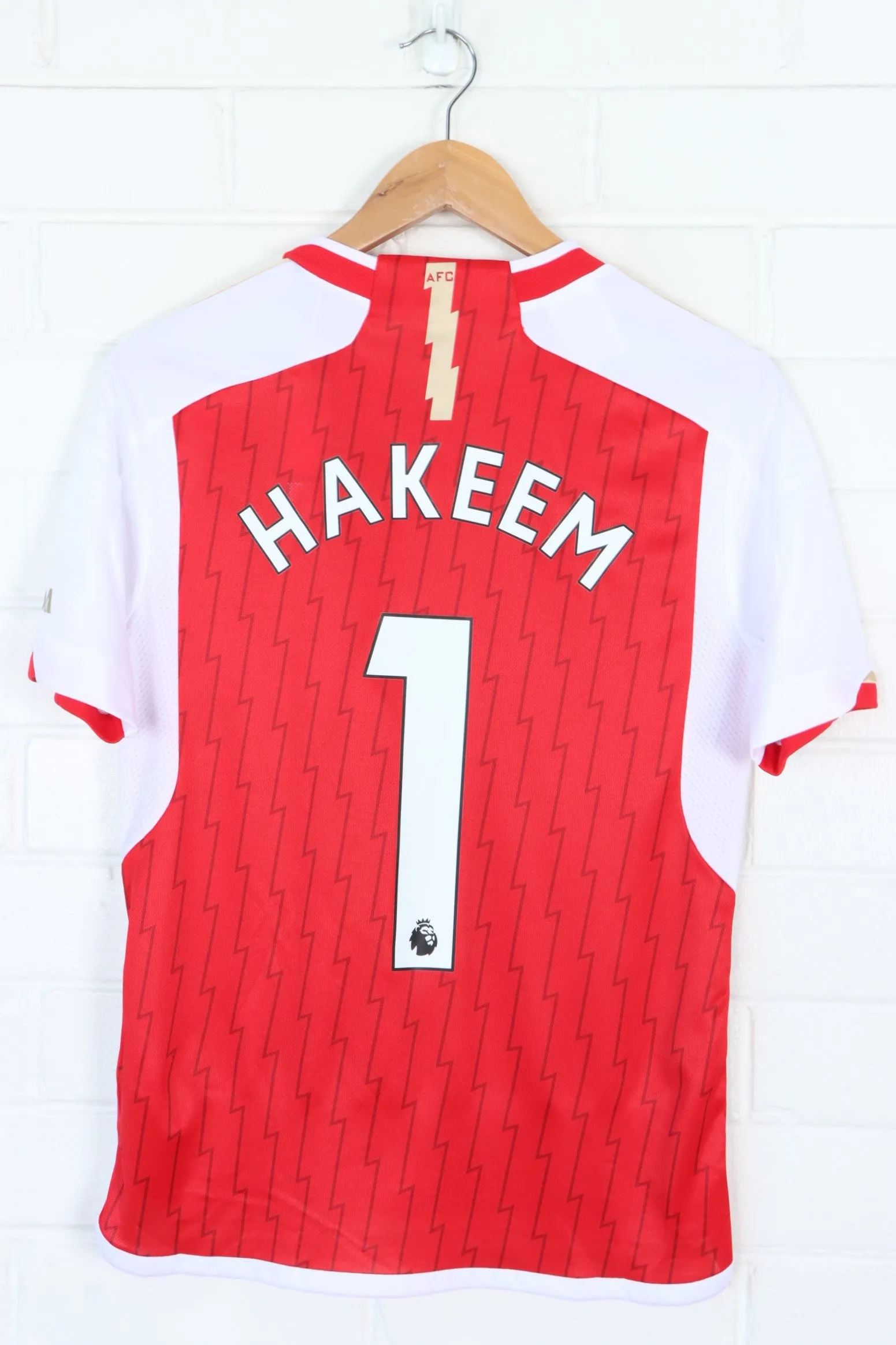 Arsenal #1 'Hakeem' 2023/2024 ADIDAS Home Soccer Jersey (S)