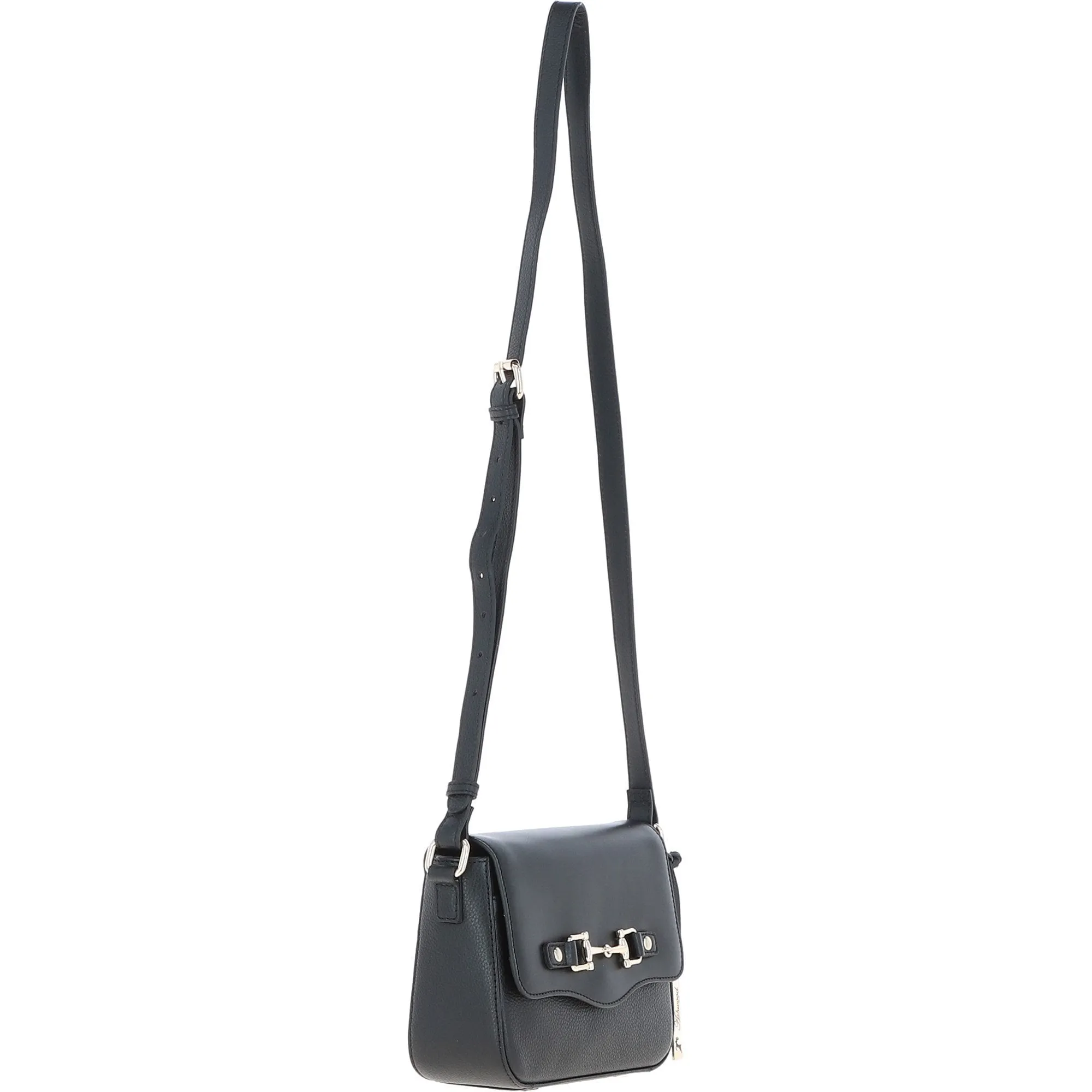 Ashwood Flap Over Leather Crossbody Bag Black: Z-75