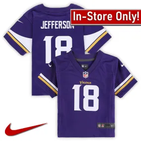 AVAILABLE IN-STORE ONLY! Justin Jefferson Nike Infant Minnesota Vikings Purple Replica Jersey