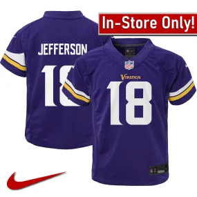 AVAILABLE IN-STORE ONLY! Justin Jefferson Nike Toddler Minnesota Vikings Purple Replica Jersey