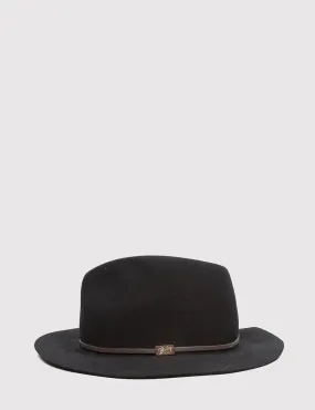 Bailey Jackman Unstructured Fedora Hat - Black