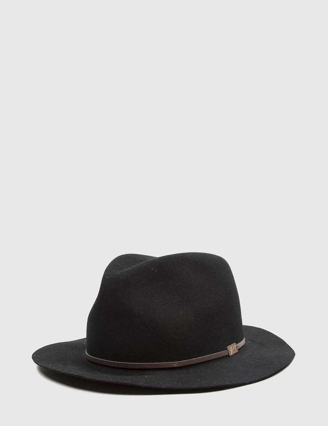 Bailey Jackman Unstructured Fedora Hat - Black