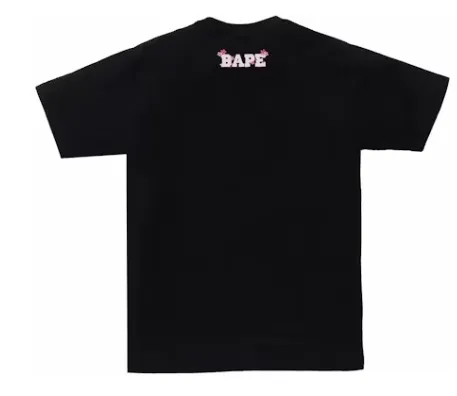 BAPE Sakura Photo Ape Head #2 (SS24) Black Tee