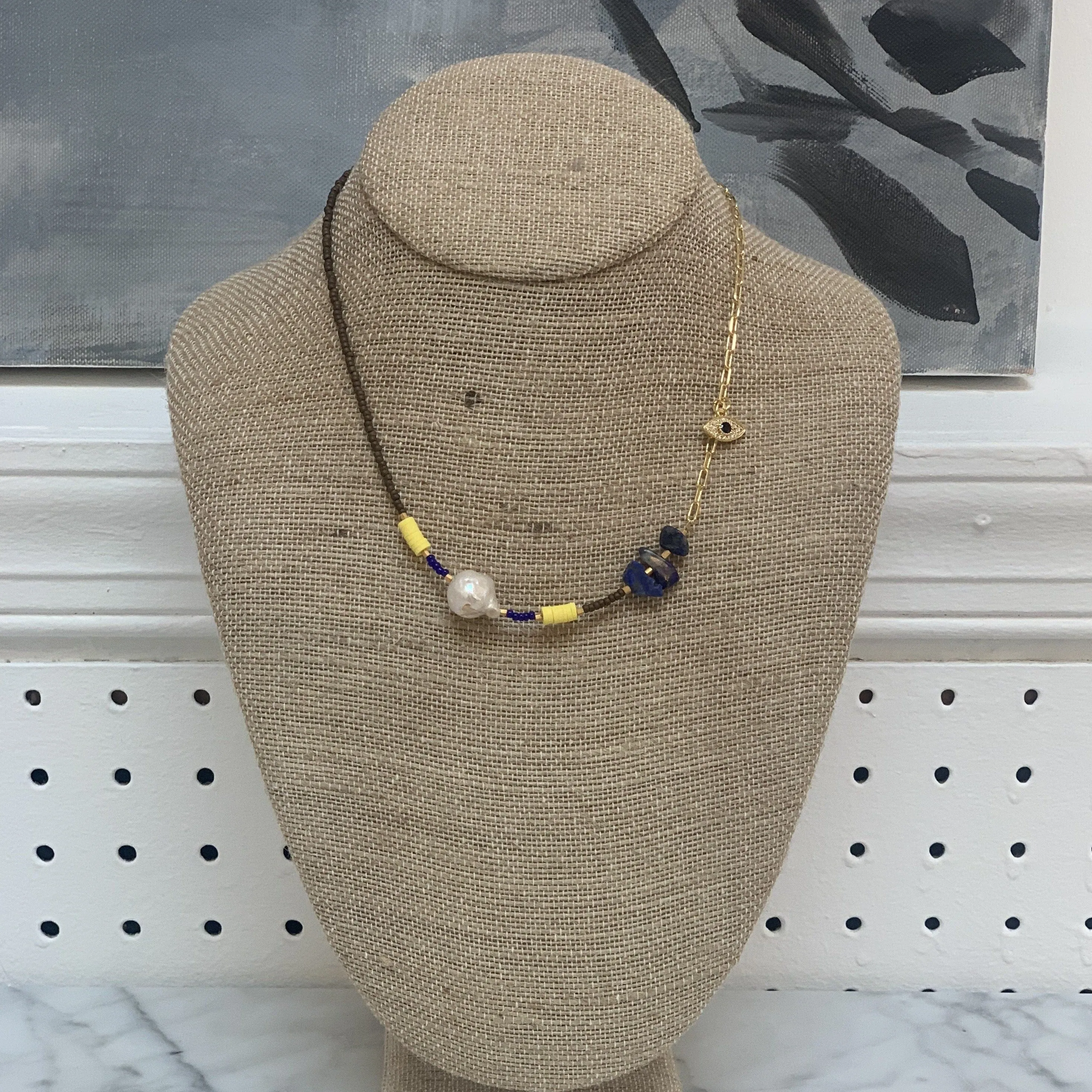 Beaded Short Necklace (multiple colors)