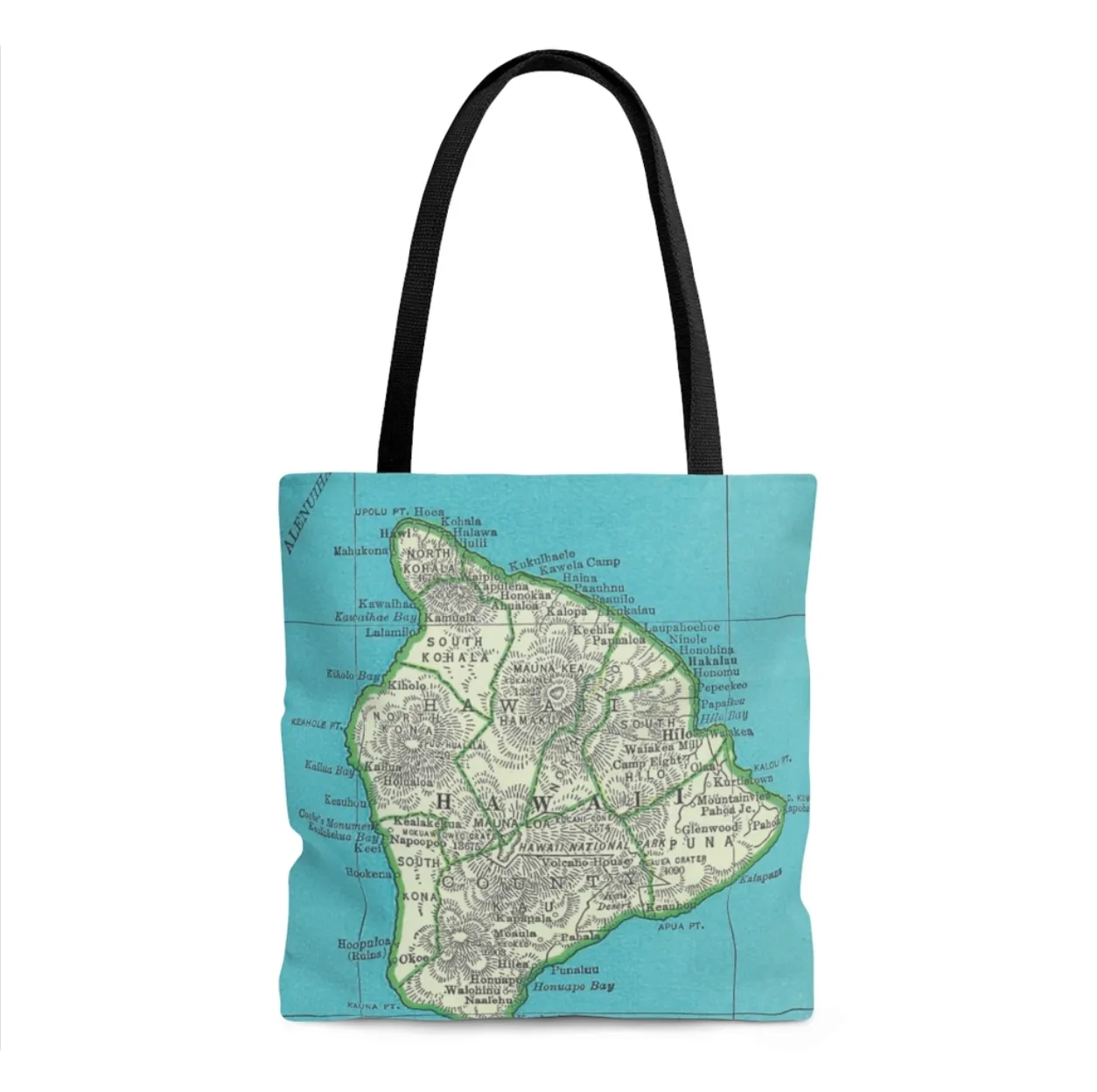 Big Island Hawaii Map Tote