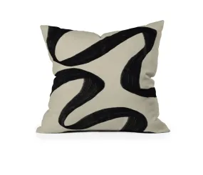 Black & White Swirl Pillow