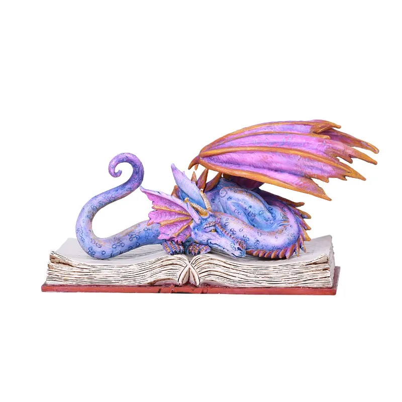 Book Wyrm Dragon Figurine