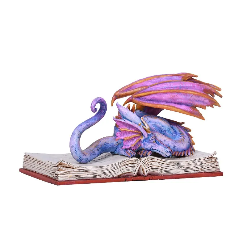 Book Wyrm Dragon Figurine