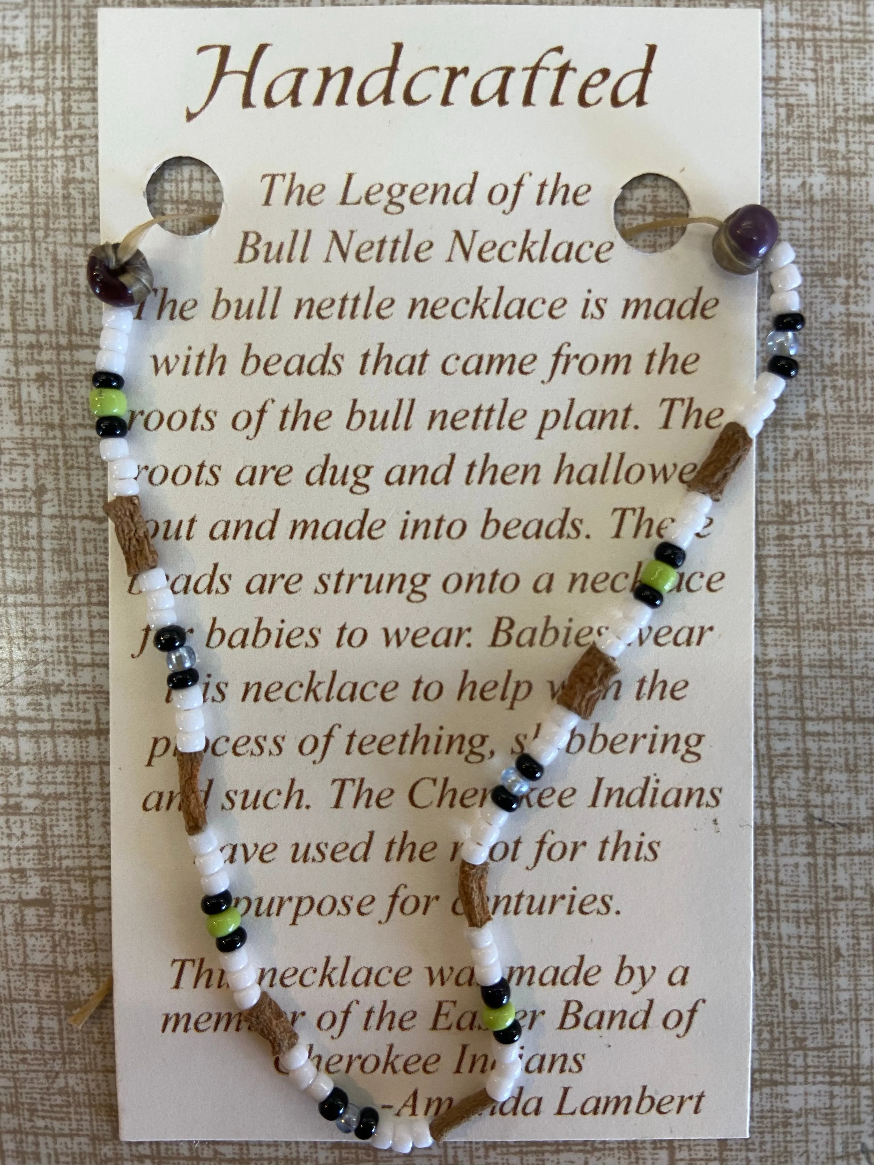 Bull Nettle Teething Necklace