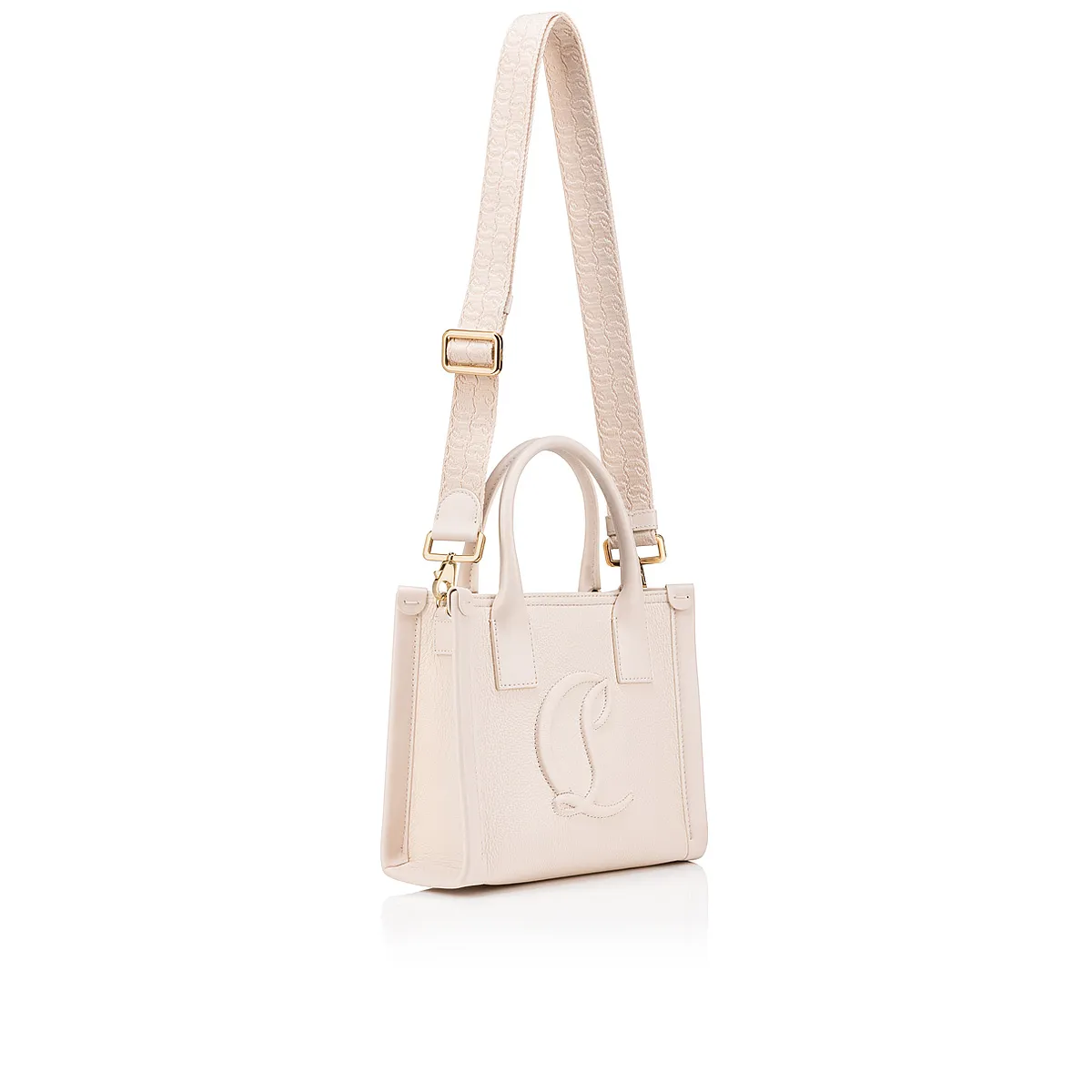 By My Side mini Tote bag - Grained calf leather - Leche