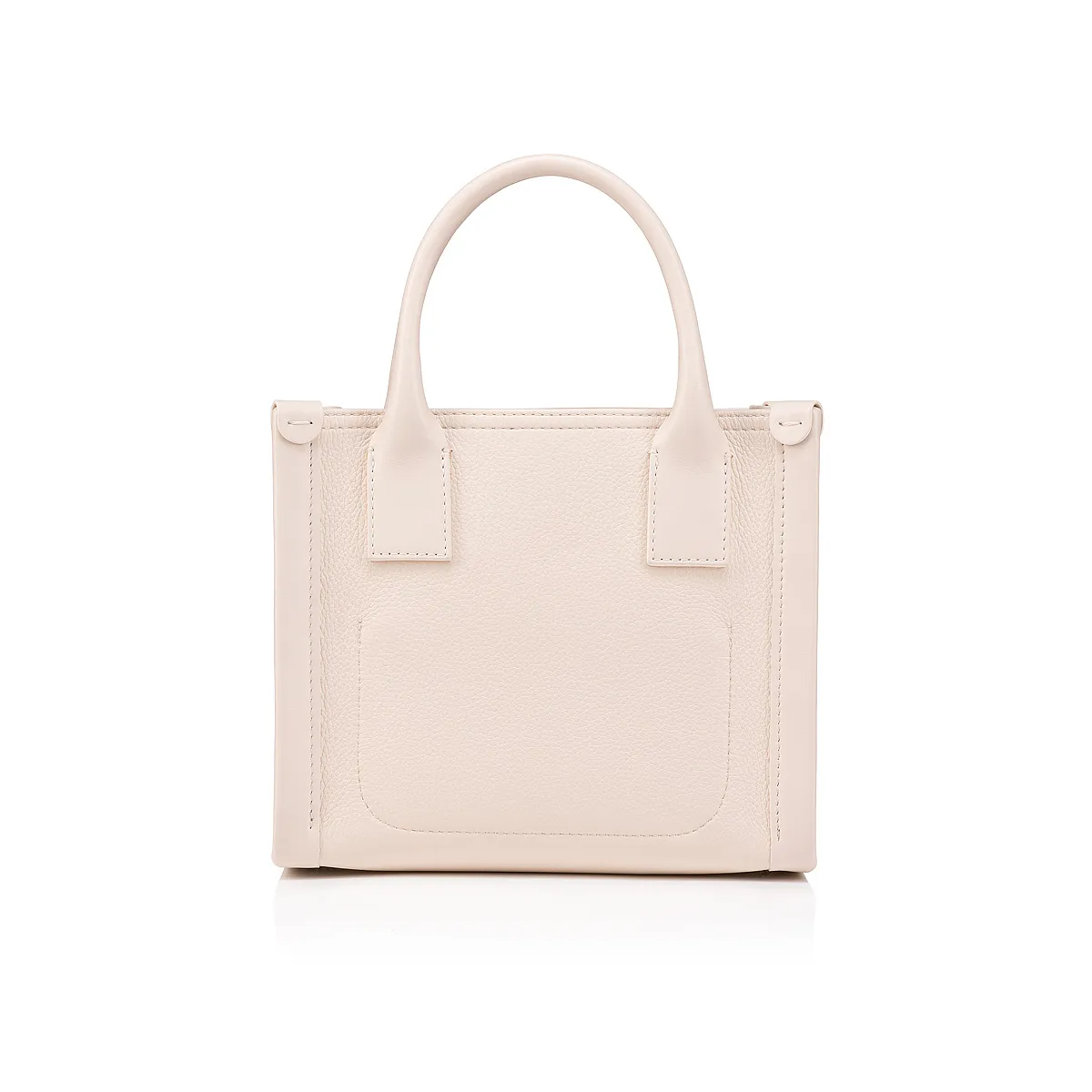 By My Side mini Tote bag - Grained calf leather - Leche