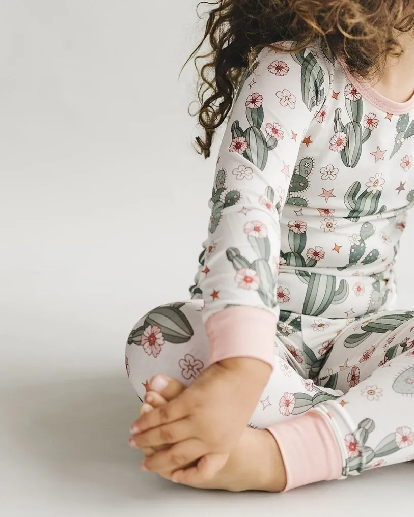 Cactus Flowers Bamboo PJ Set