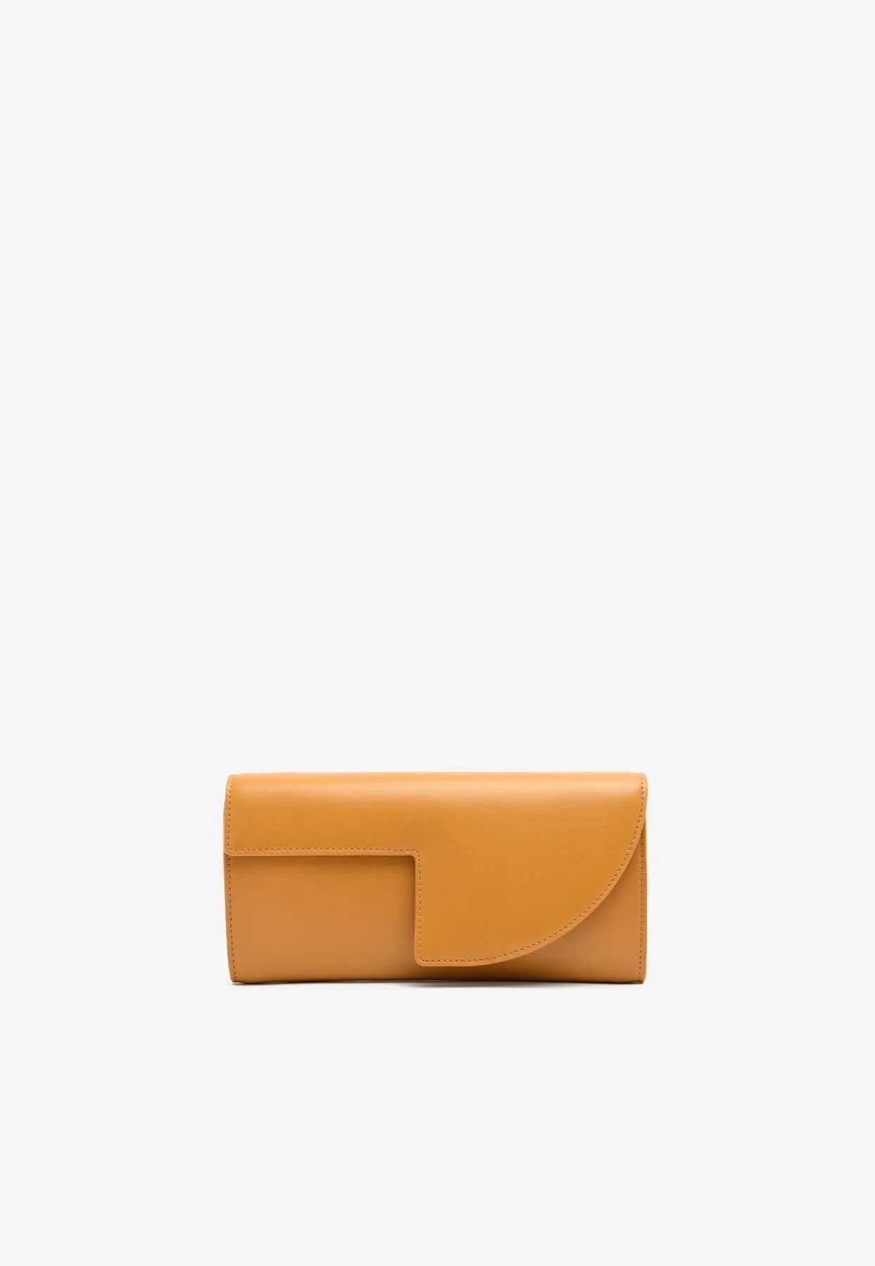 Calf Leather Chain Clutch Bag