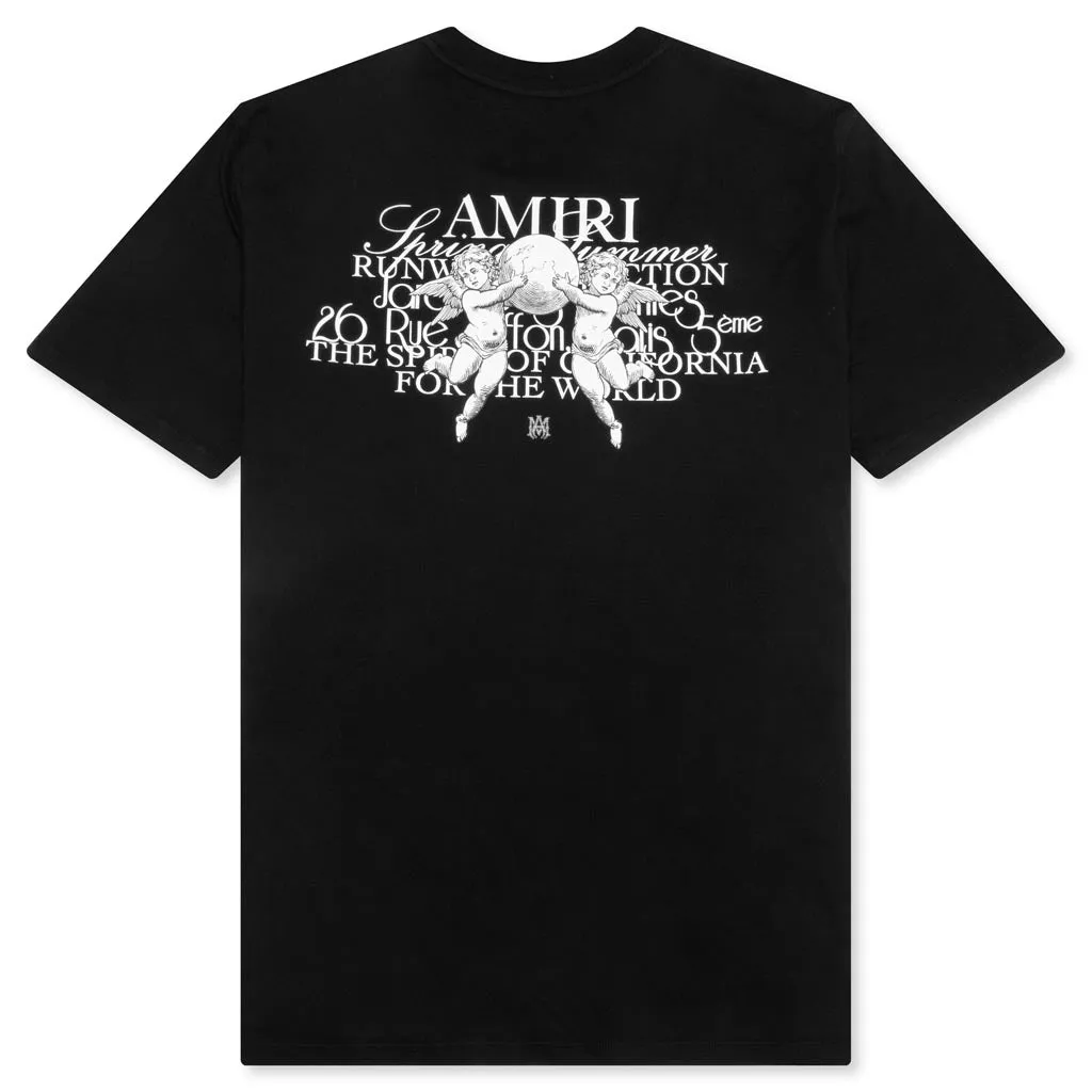 Cherub Text Tee - Black