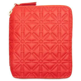 Comme des Garcons SA210E-A Embossed Wallet - Orange