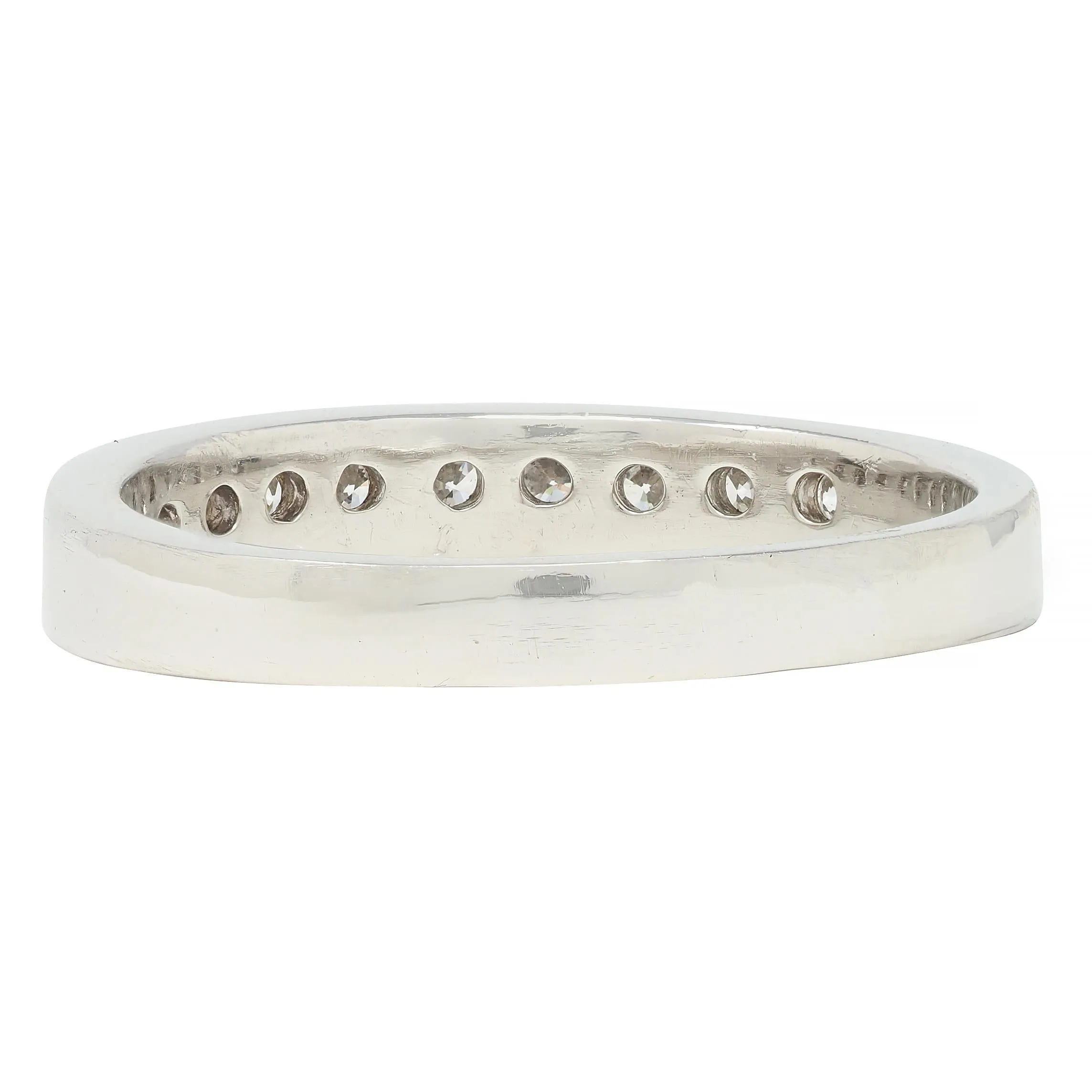 Contemporary 0.46 CTW Diamond Platinum Channel Band Ring