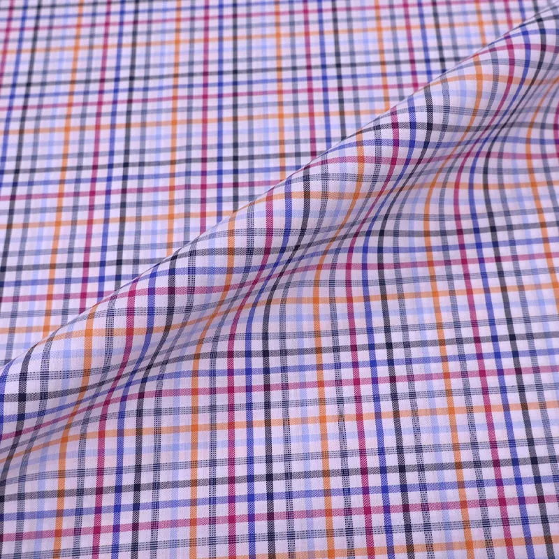 Cotton Check - Multiple Coloured Stripe