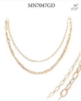 Dainty Gold Layered Chain Necklace