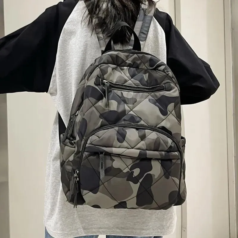 DB1247 Cool Backpack - Camouflage Waterproof Multi Pocket Travel Bag