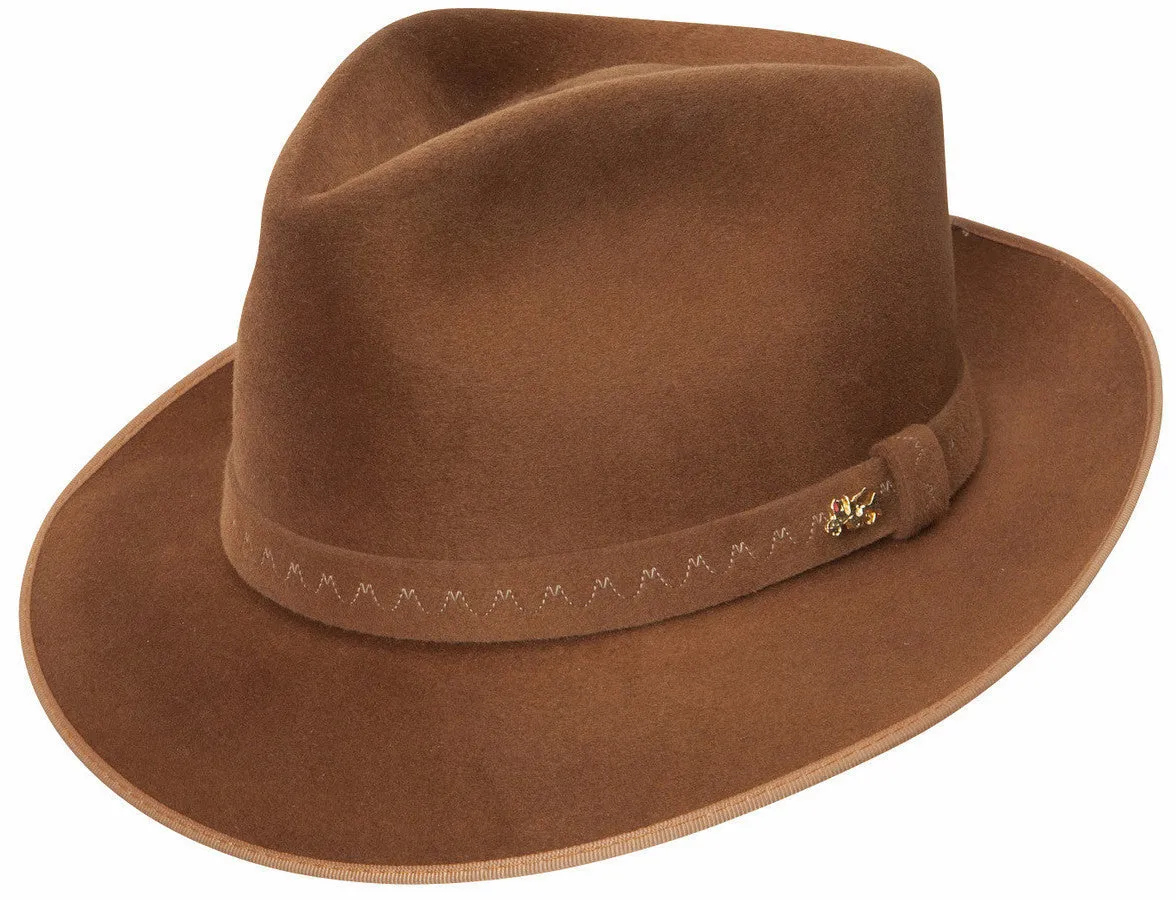 Dobbs Mayor Classic Brim Silk Felt Fedora