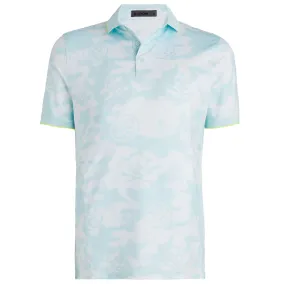 Exploded Camo Tech Jersey Polo Daybreak Blue - SS24