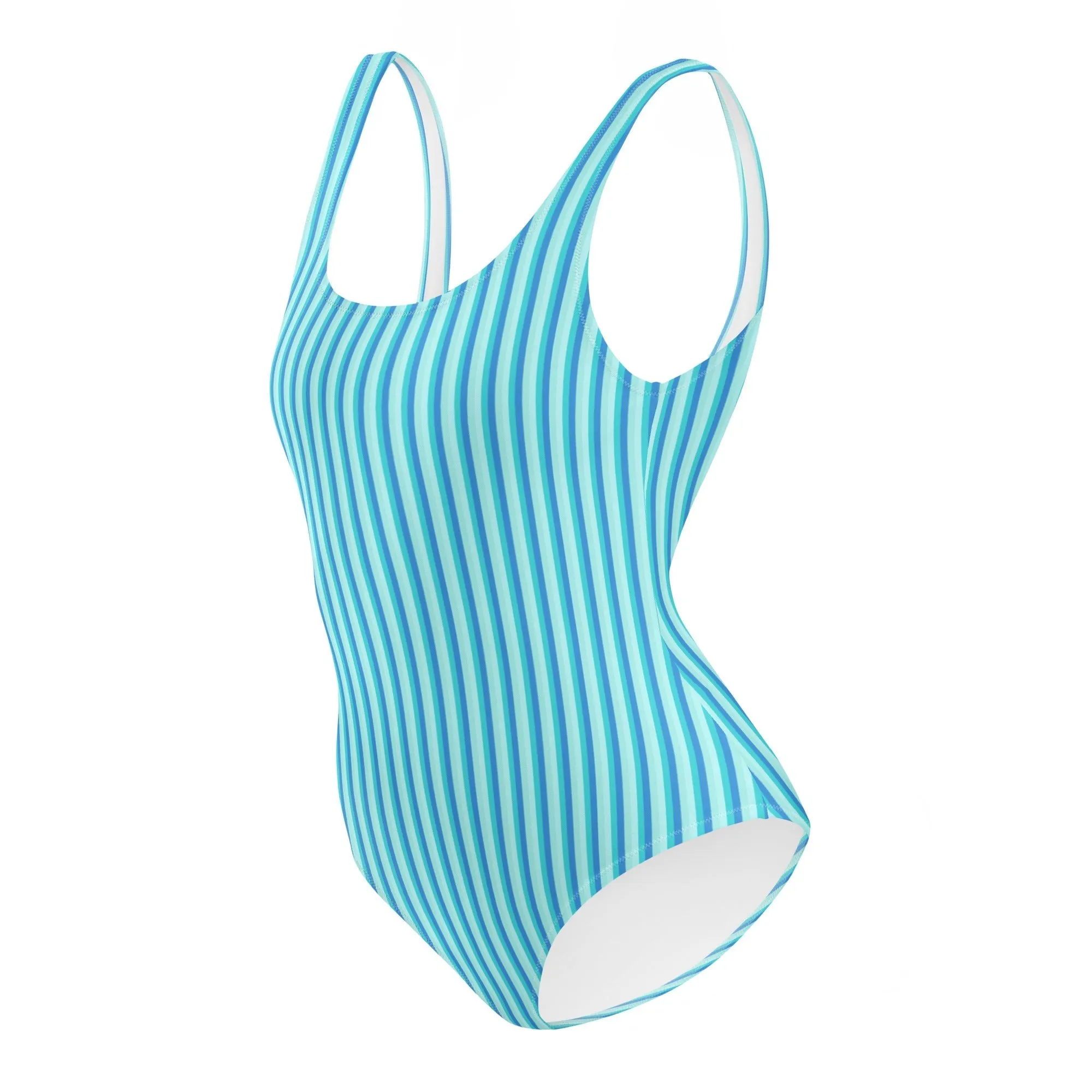 FLORIDA ECO ONE PIECE SWIMSUIT - BLUE STRIPES