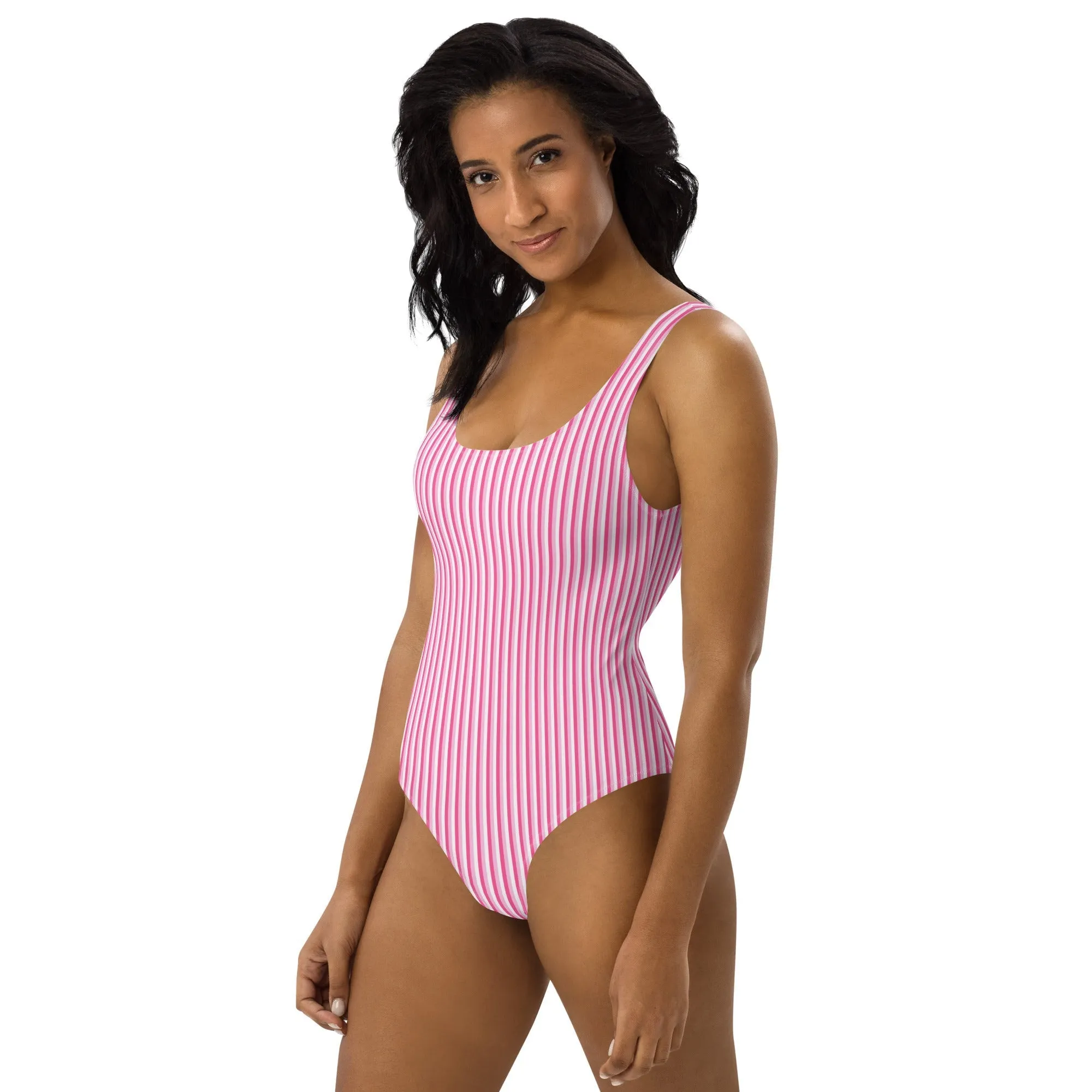 FLORIDA ECO ONE PIECE SWIMSUIT - PINK STRIPES