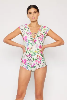 FLOWERS ONE PIECE SWIMSUIT