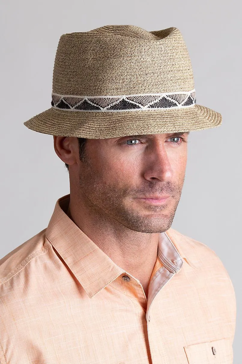 Goorin Bros Albuquerque Straw Fedora In Brown