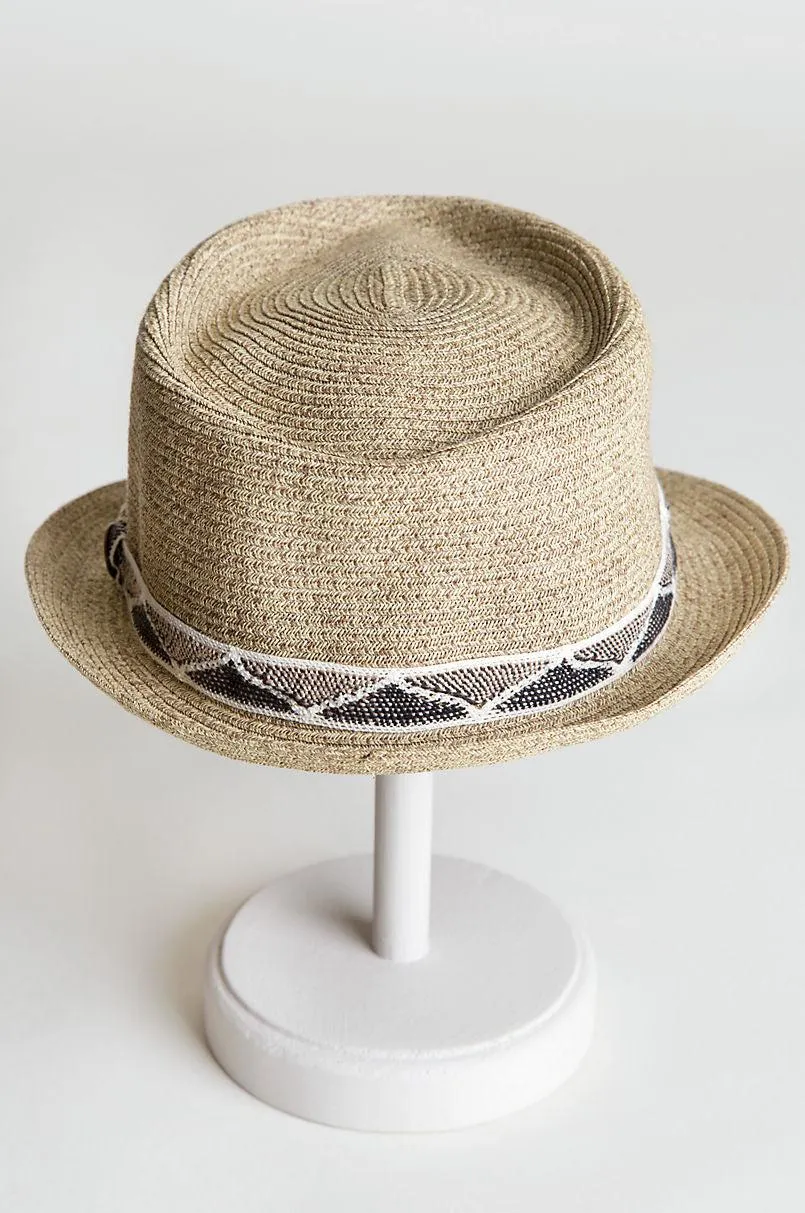 Goorin Bros Albuquerque Straw Fedora In Brown