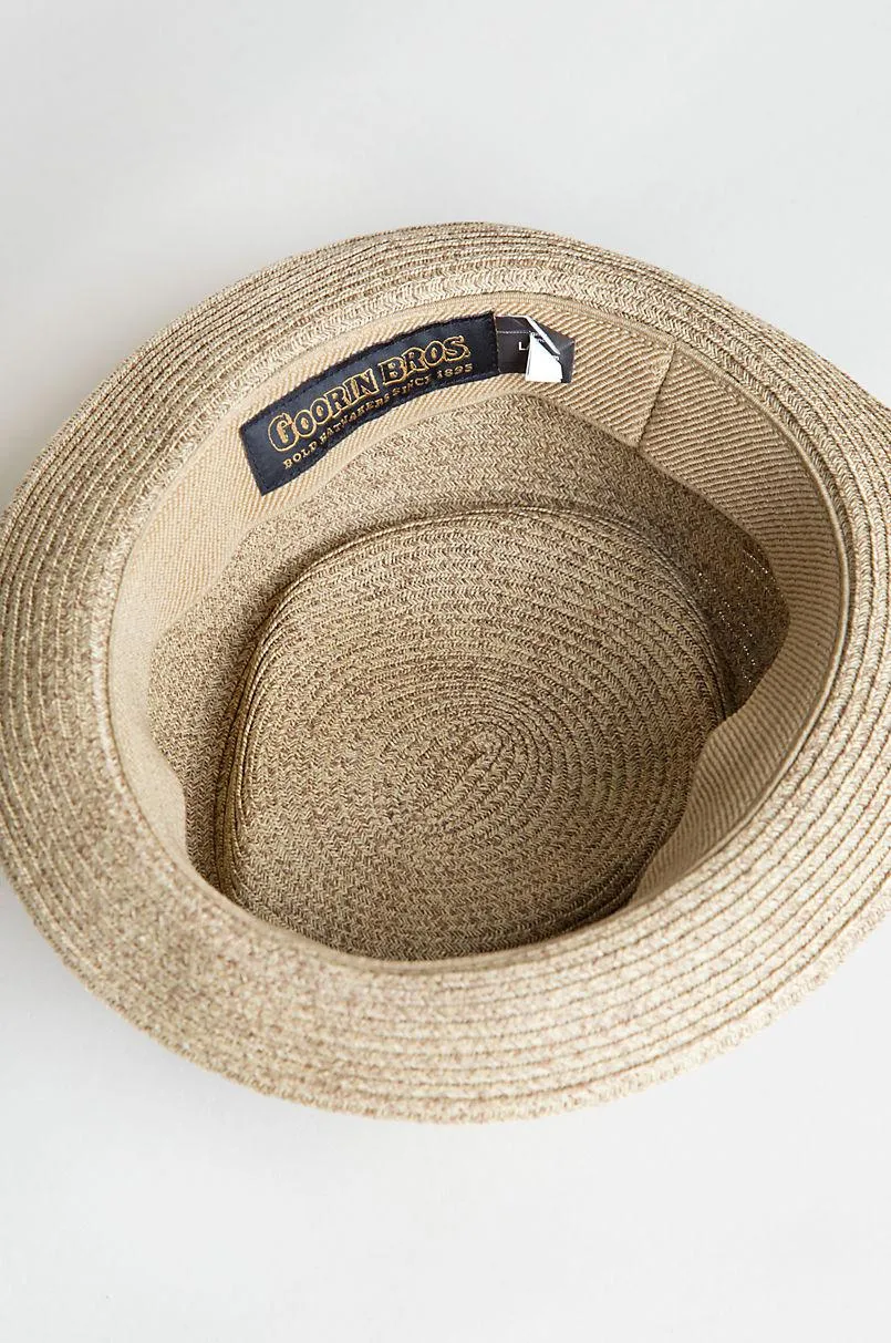 Goorin Bros Albuquerque Straw Fedora In Brown