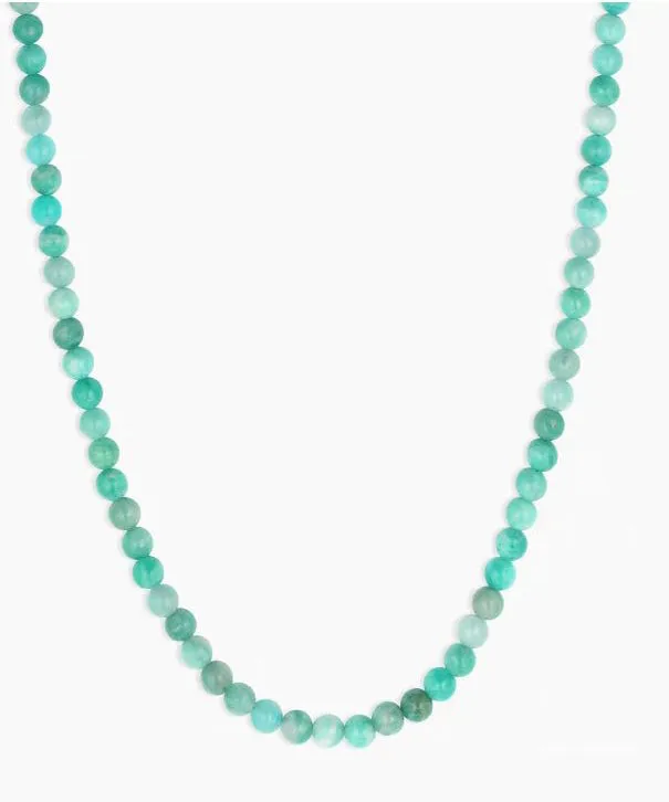 Gorjana Carter Gemstone Necklace - Blue Amazonite