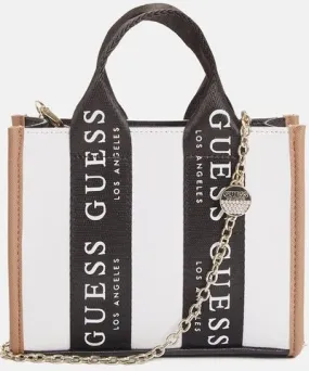 Guess Factory Logo-Tape Mini Tote Crossbody